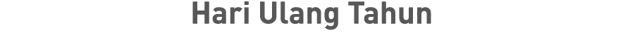 Hari Ulang Tahun